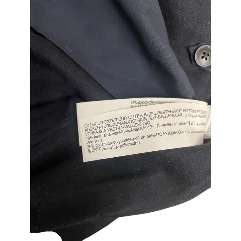 Massimo Dutti Mens Wool Suit Jacket EU 52 US 42 Blue herringbone 2002/102 NWT